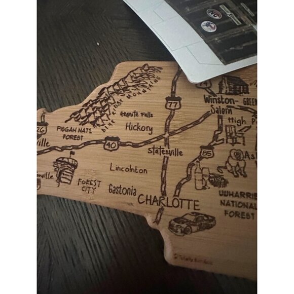 Destination North Carolina Bamboo Cutting & Serving Board - Picture 6 of 9